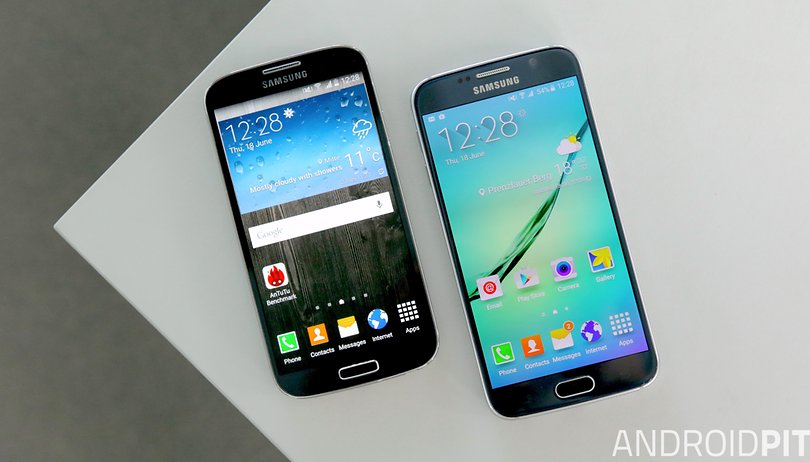 samsung galaxy s6 vs s4 display