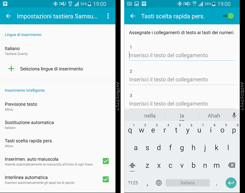 samsung keyboard text expansion