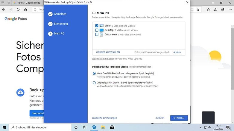 google fotos setup 2 deutsch 2020 02 12