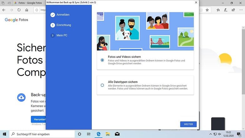 google fotos setup deutsch 2020 02 12
