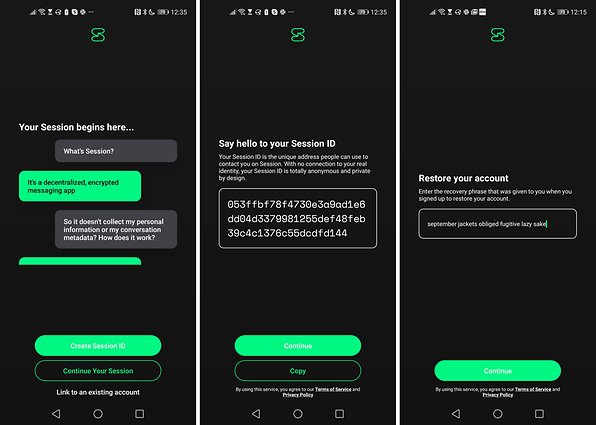Session is a decentralised messenger you can use without a telephone number
