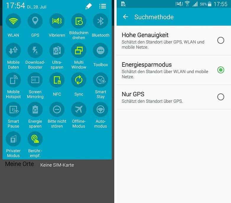 android gps settings save energy de