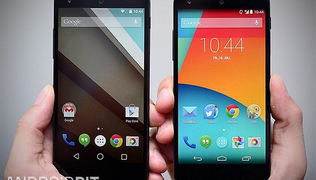 android l kitkat vergleich nexus 5 teaser