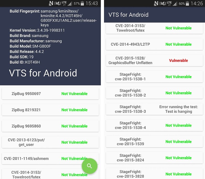 android vts test vulnerability