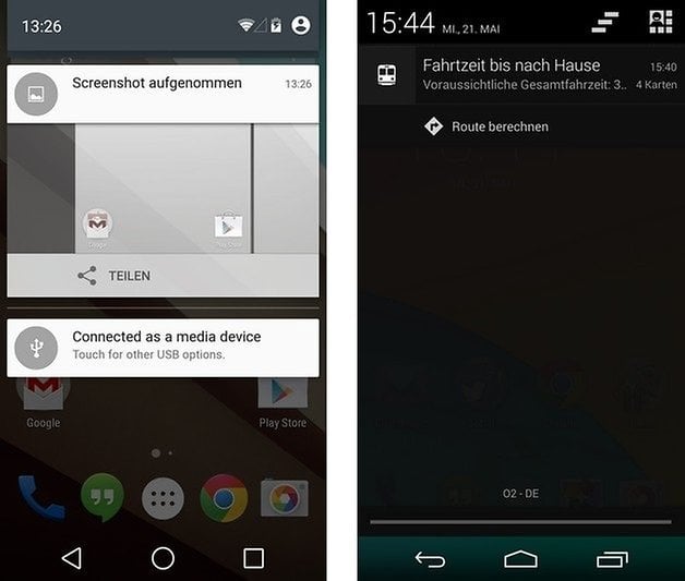 android l kitkat notifications