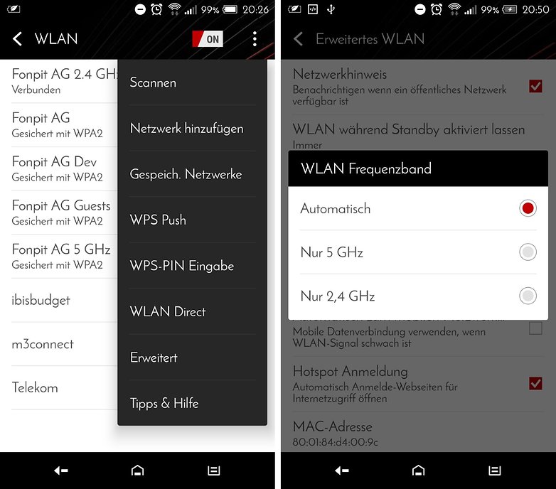 android marshmallow wifi connection de