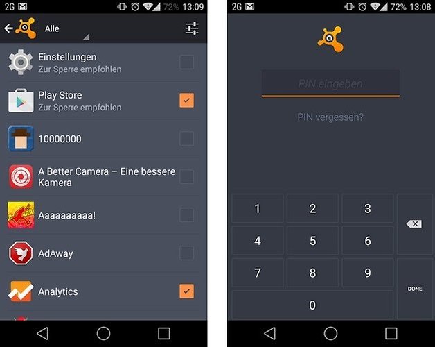 avast mobile security app sperre