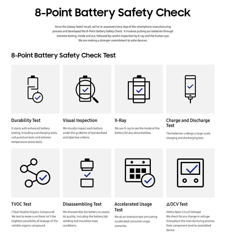 Infographic 8 point battery safety check
