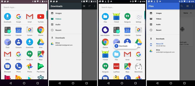 android n vs android o comparison file explorer