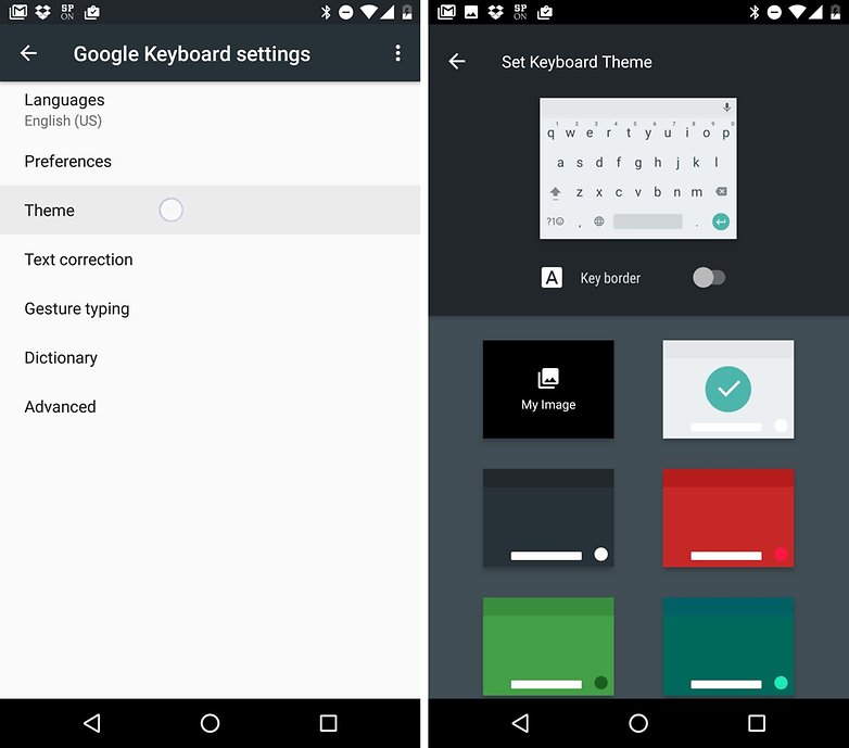 android n keyboard theme
