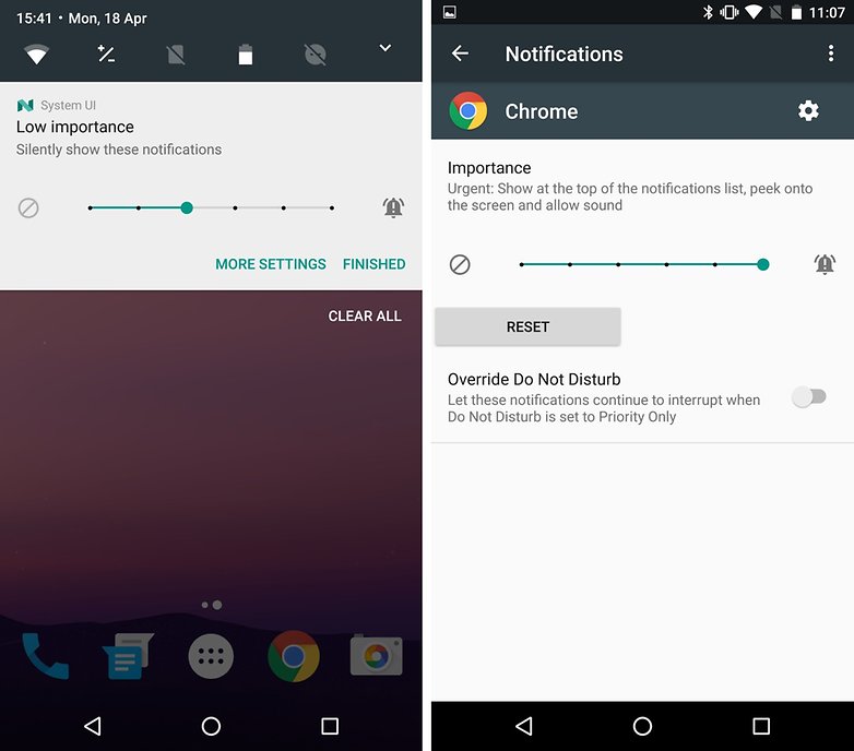 android n notification priority