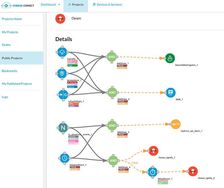 conrad connect osram demo project