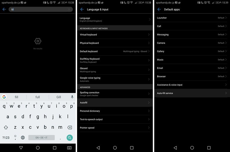 huawei emui 8 app fill