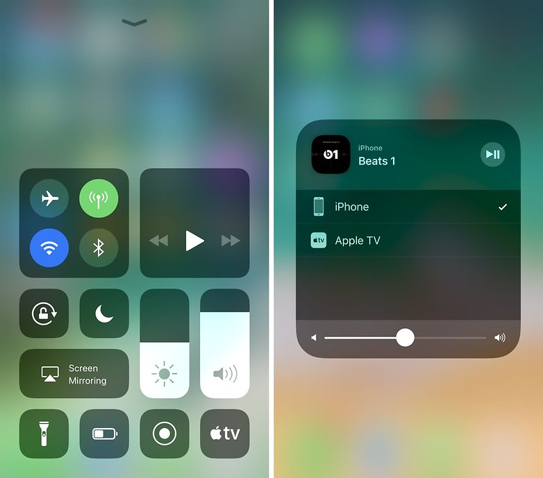 ios control center airplay