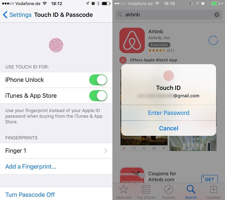 touch id app store