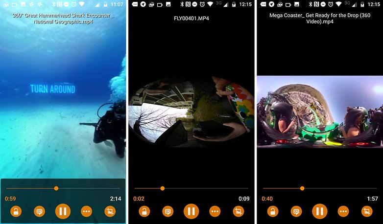 vlc for android 250 360 degree video