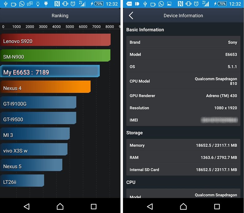 xperia z5 battery benchmark antutu fix