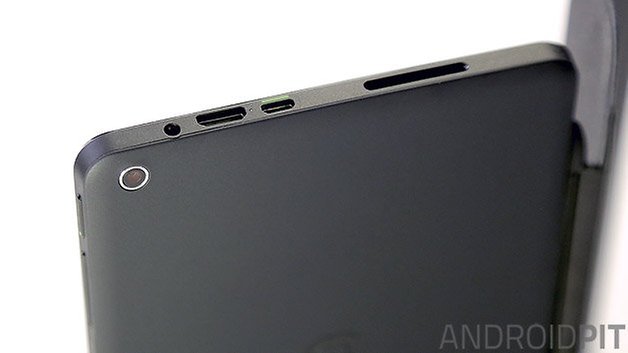 nvidia shield tablet android camera ports close up