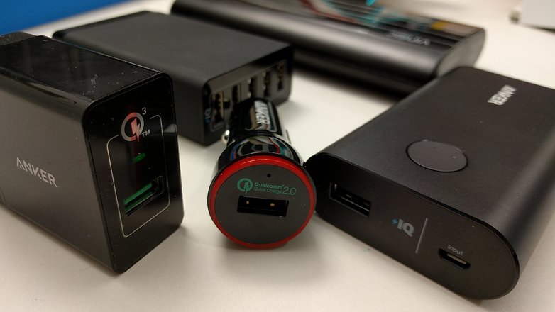 quick charge devices closeup