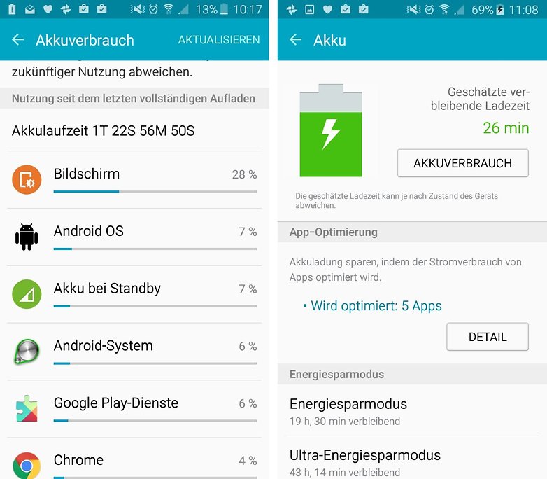 samsung galaxy a3 2016 power usage de