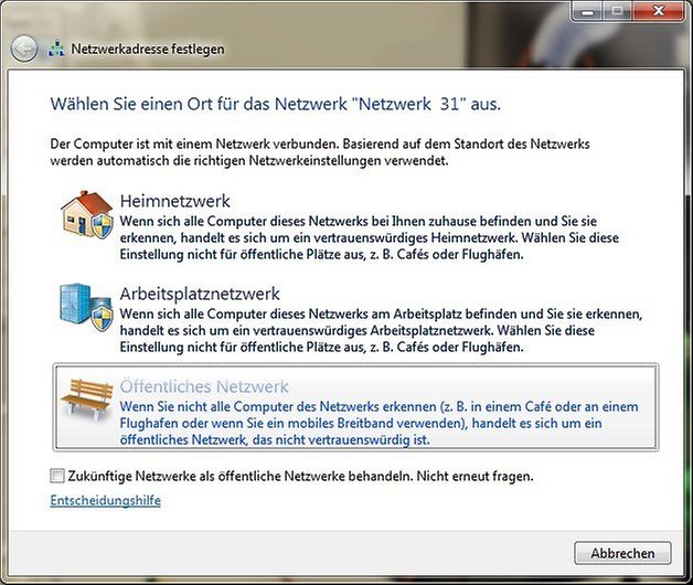 windows 7 netzwerk einrichten