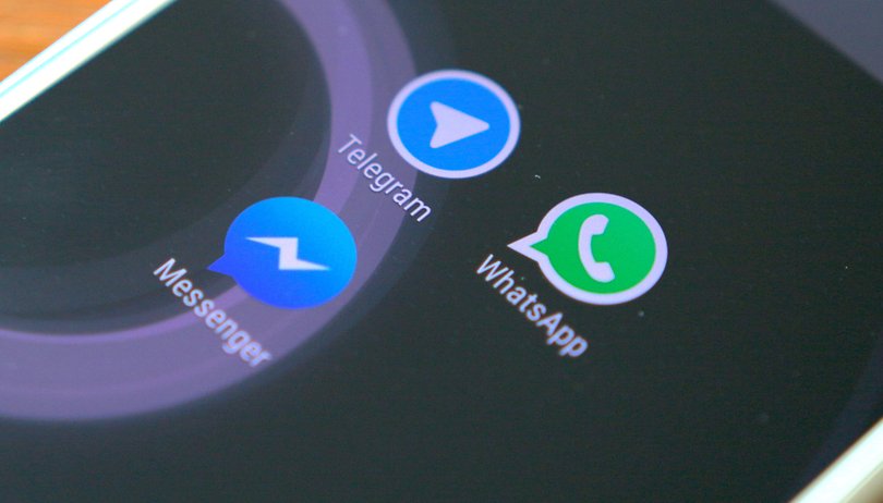 androidpit facebook messenger vs whatsapp vs telegram