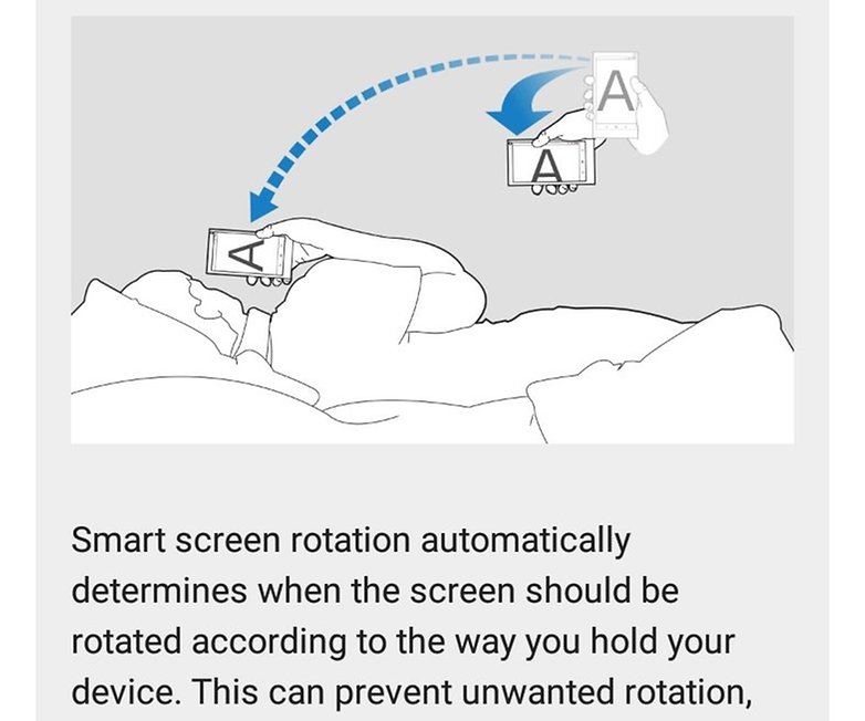 androidpit sony screen rotation