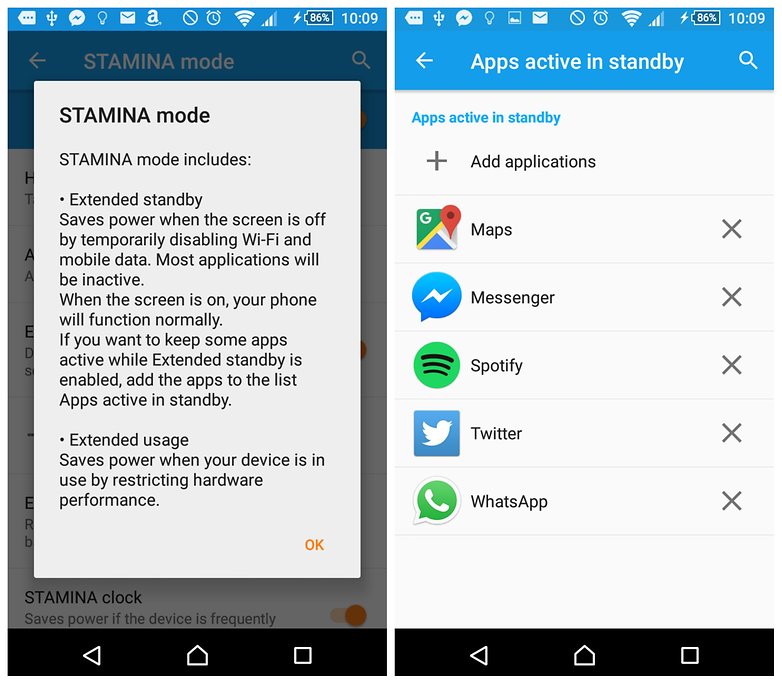 androidpit sony stamina mode