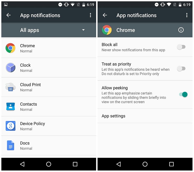 androidpit app notifications marshmallow peek