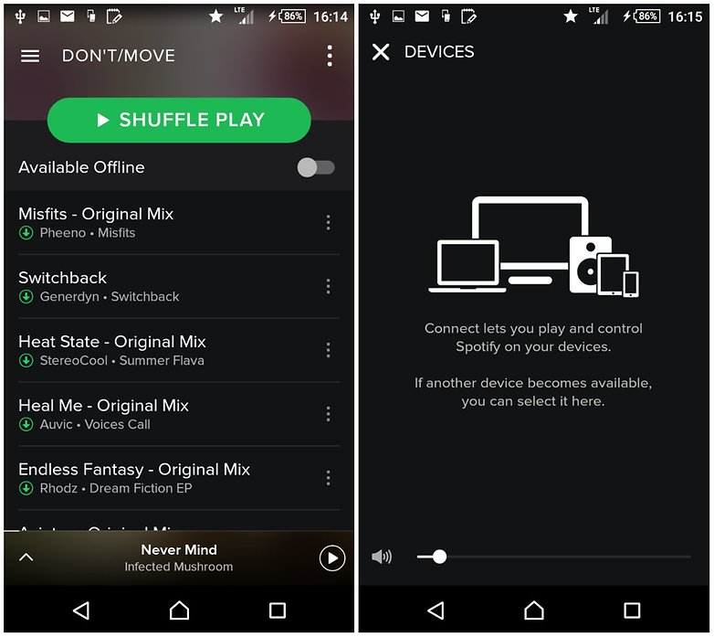 androidpit spotify chromecast app