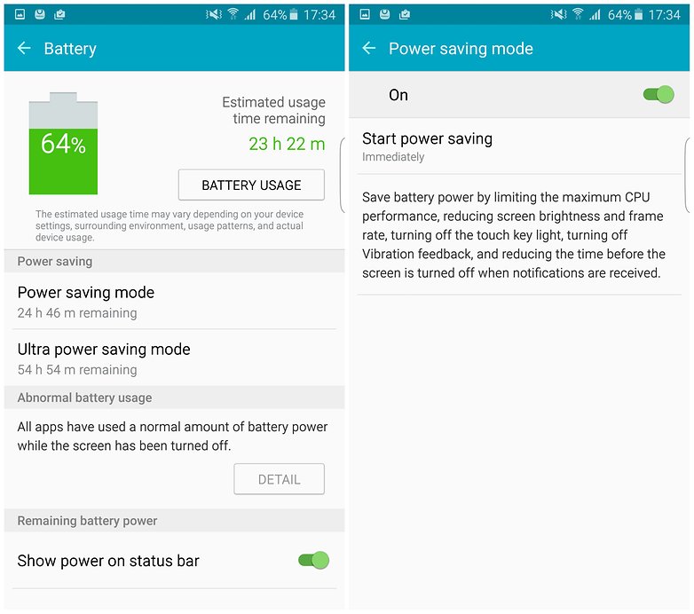 androidpit samsung galaxy s6 edge plus power saving battery