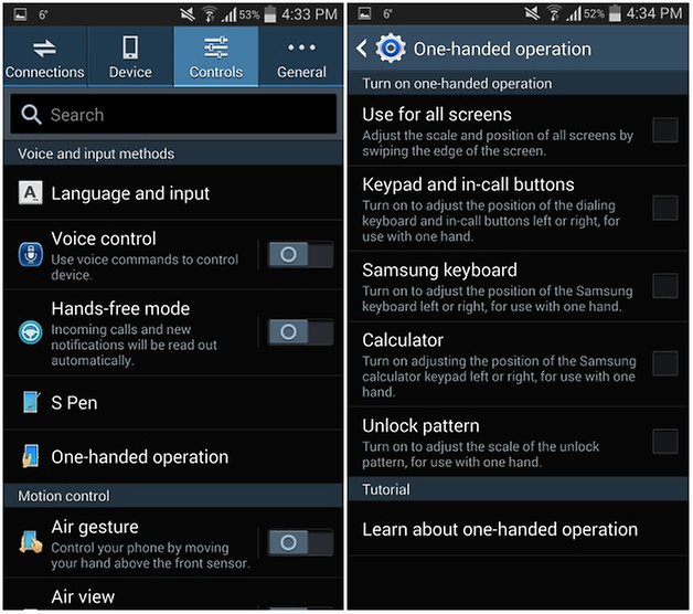 androidpit galaxy note 3 one handed operation