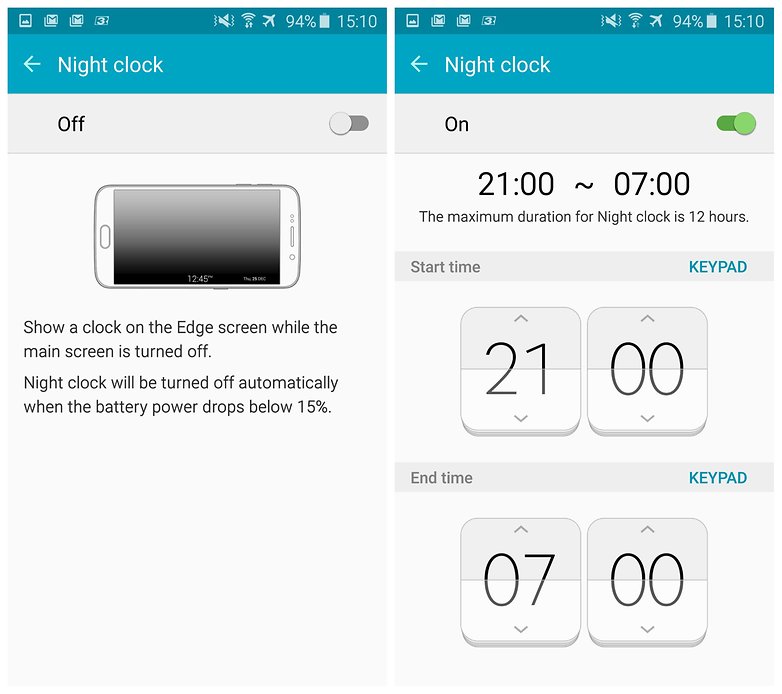 androidpit samsung galaxy s6 edge night clock 5