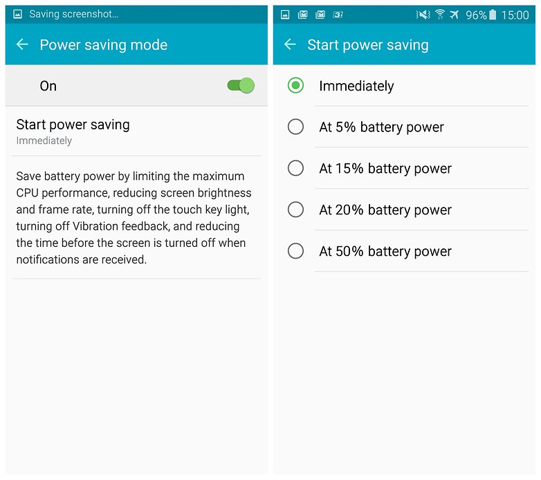 androidpit samsung galaxy s6 edge power saving