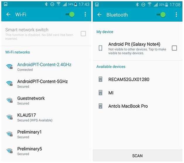androidpit galaxy note 4 problems and solutions wifi bluetooth