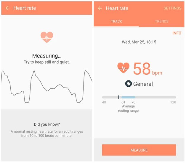androidpit galaxy s6 heart rate