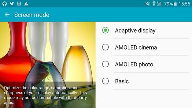 androidpit galaxy s6 screen mode
