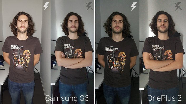 androidpit galaxy s6 vs oneplus 2 flash