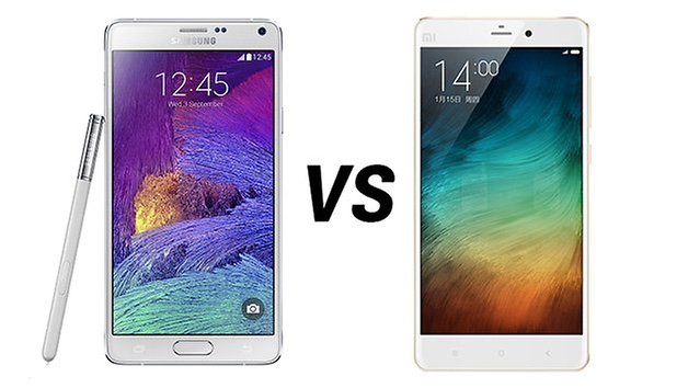 Samsung Galaxy Note 4 vs MI note tr