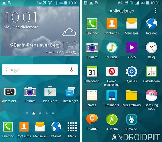 Android Lollipop en el Samsung Galaxy S5