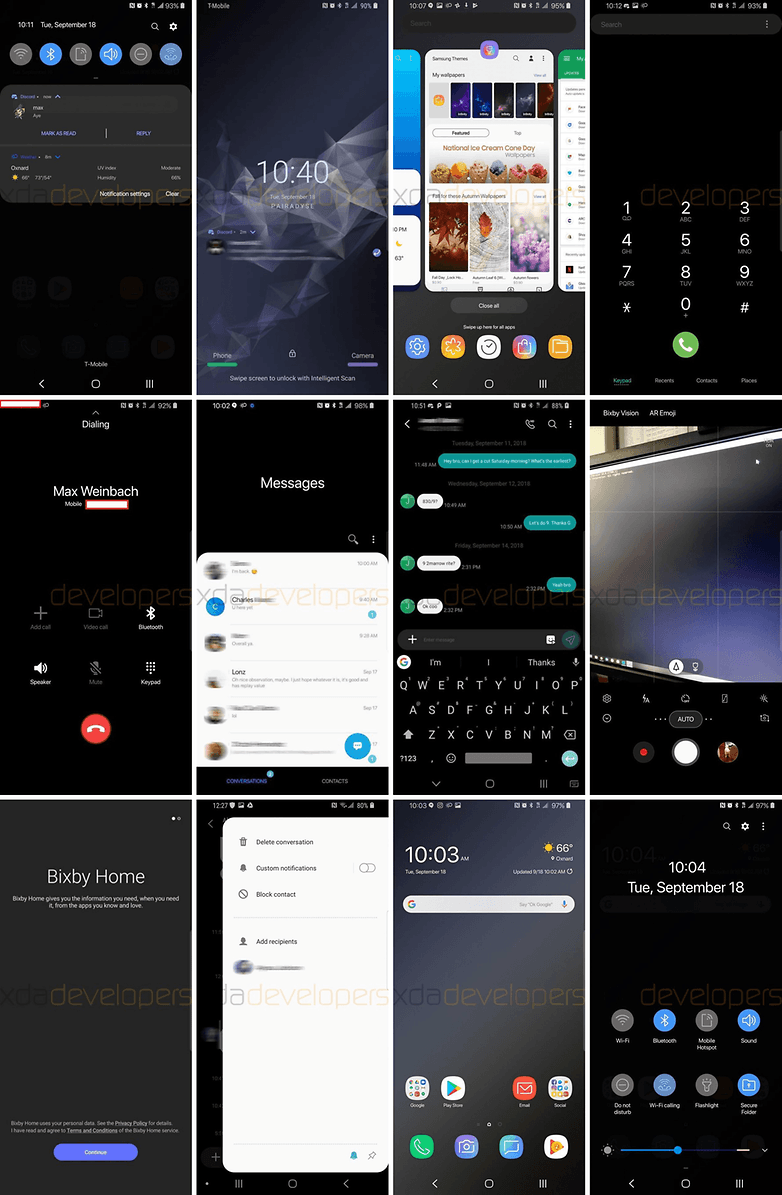 android 9 pie galaxy s9 samsung experience 10 4 tile