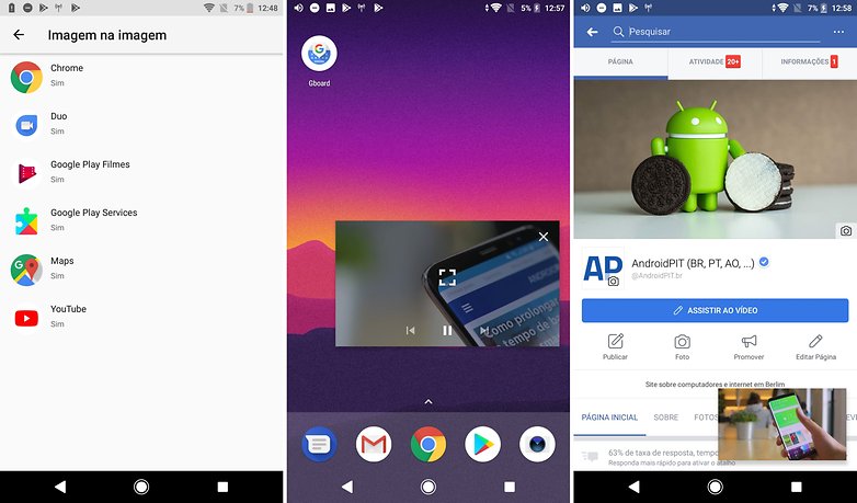 android oreo pip picture in picture imagem