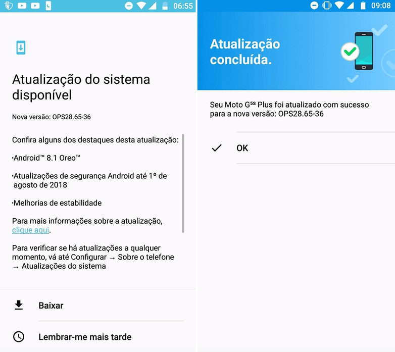 android oreo update brazil g5splsu