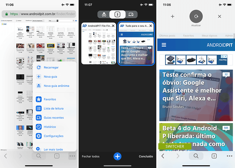 chrome new ui ios12