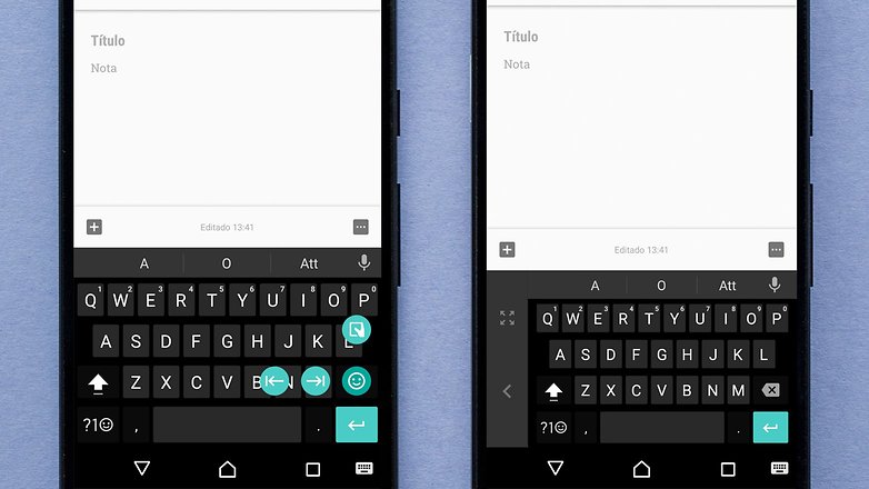 google keyboard one hand