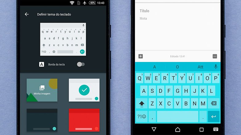 google keyboard theme skin