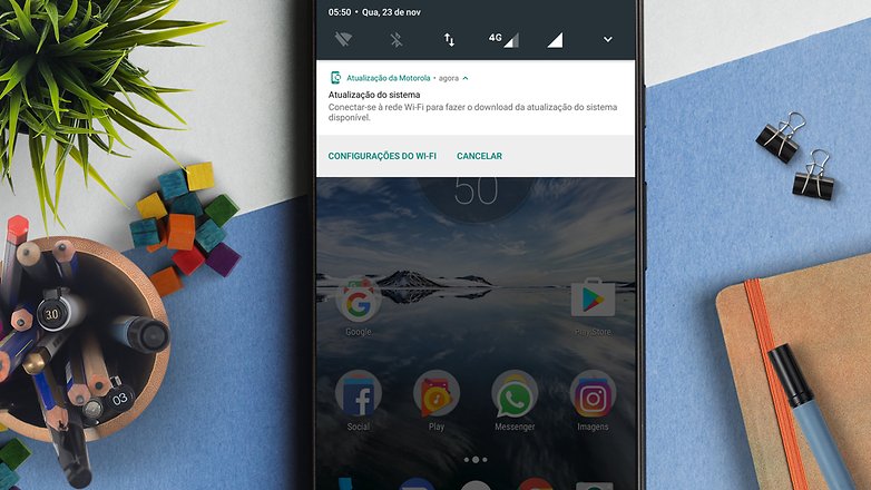 moto g4 plus painle notificacoes