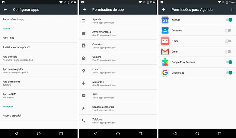 permissoes apps tips security android