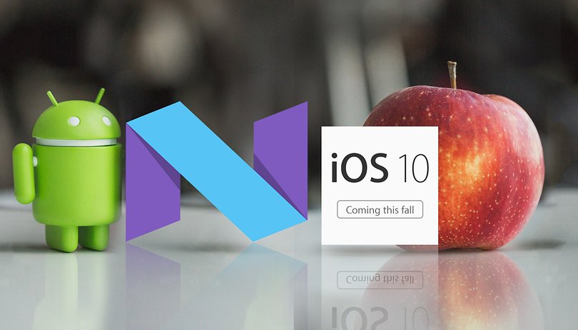 AndroidPIT android N vs iOS 10