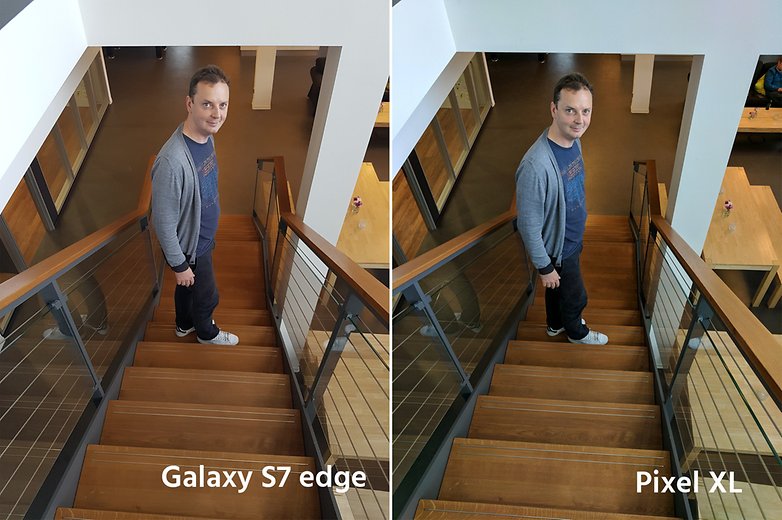 AndroidPIt google pixel XL vs samsung galaxy s7 edge